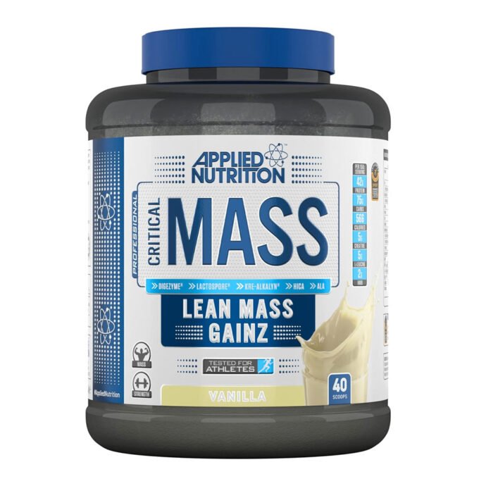 APPLIED NUTRITION CRITICAL MASS 2.4KG VANILLA FLAVOR