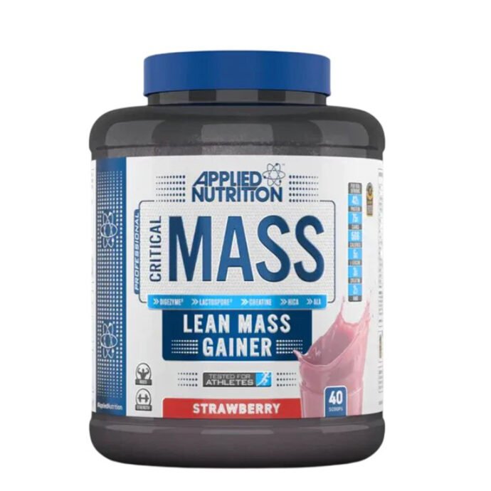 APPLIED NUTRITION CRITICAL MASS 2.4KG WHITE CHOCOLATE RASPBERRY FLAVOR