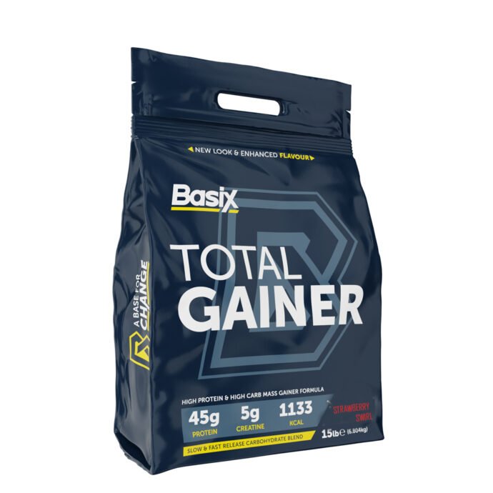 BASIX TOTAL GAINER 15 LBS STRAWBERRY SWIRL FLAVOUR