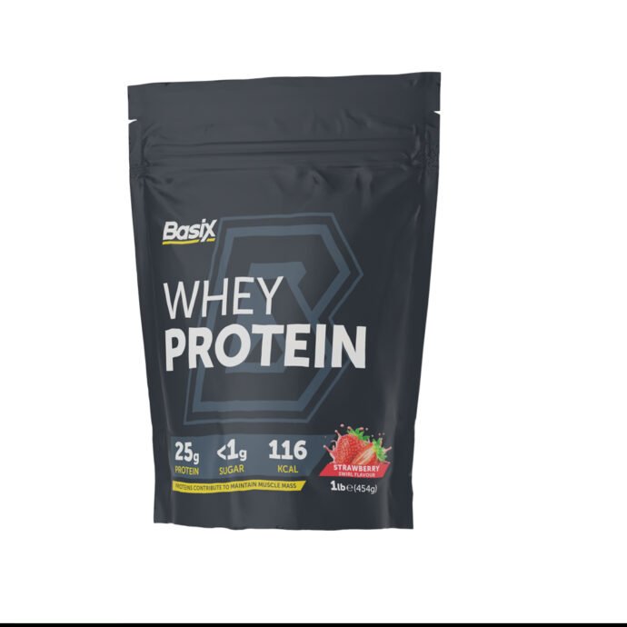 BASIX WHEY PROTEIN 1 LBS STRAWBERRY SWIRL FLAVOR