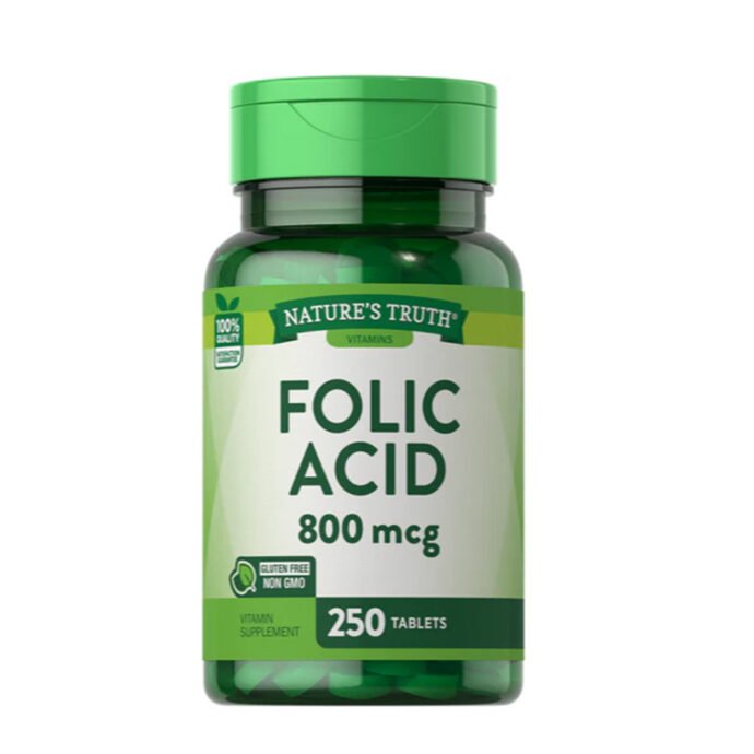 NATURE`S TRUTH FOLIC ACID 800 MCG 250 TABLETS