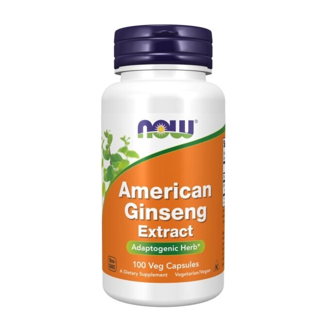 NOW AMERICAN GINSENG EXTRACT 100 CAPSULES