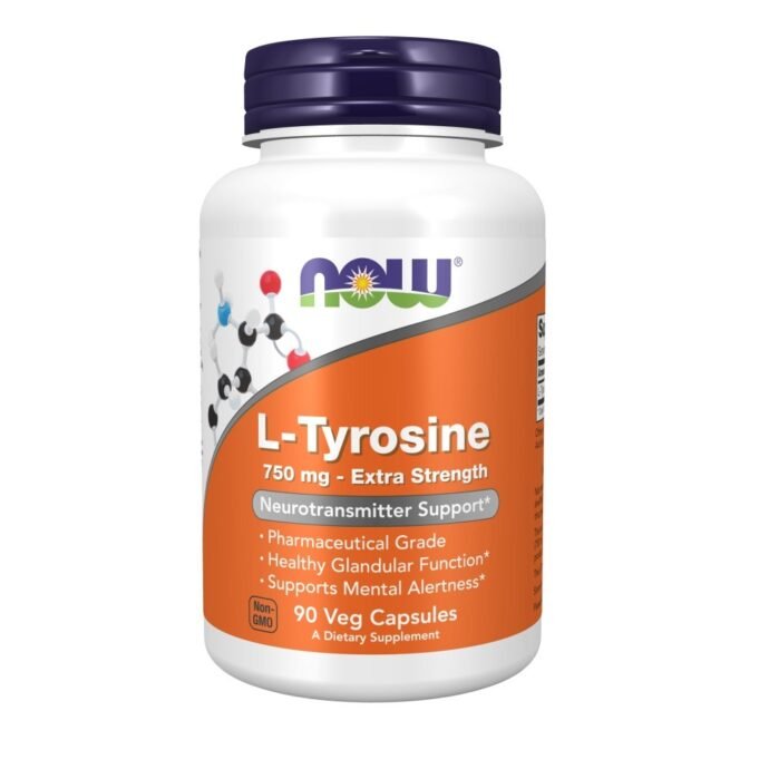 NOW L-TYROSINE 750 MG EXTRA STRENGTH 90 CAPSULES