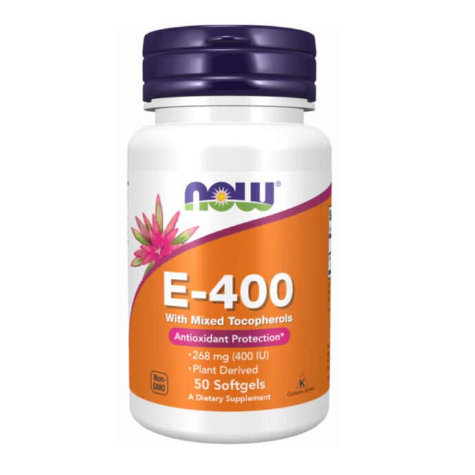 NOW VITAMIN E-400 IU 50 SOFTGELS