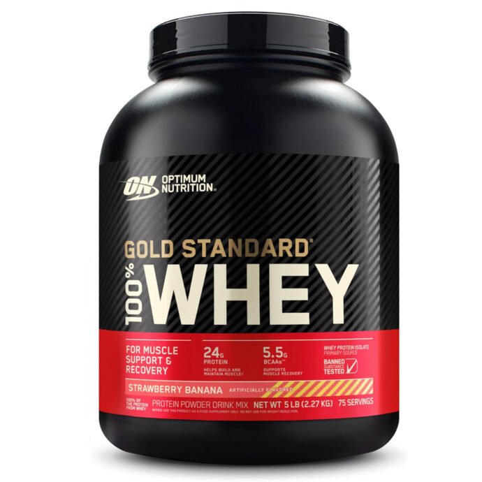 ON 100% GOLD STANDARD WHEY 5 LBS STRAWBERRY BANANA