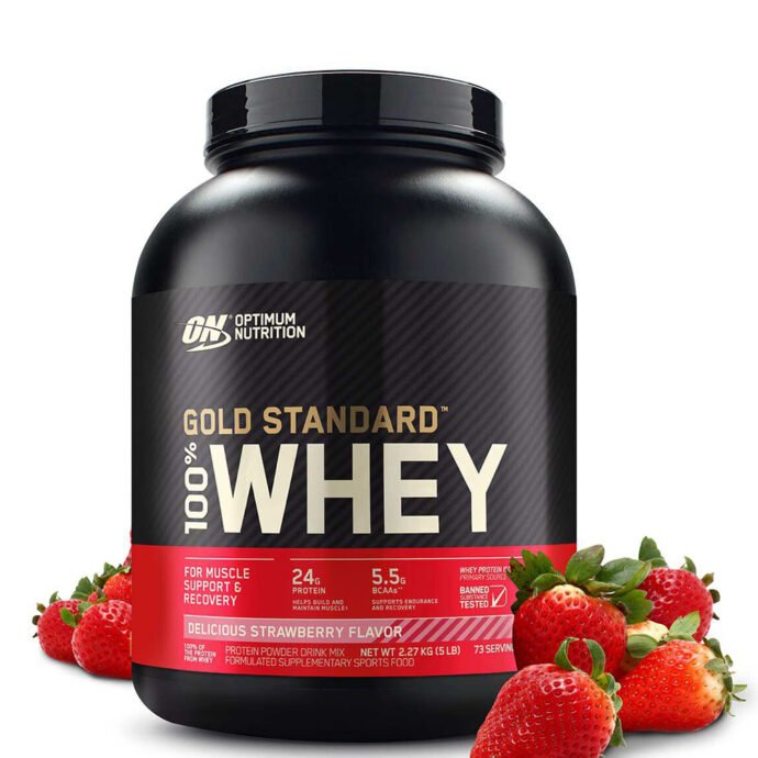 ON 100% GOLD STANDARD WHEY 5LBS DELICIOUS STRAWBERRY