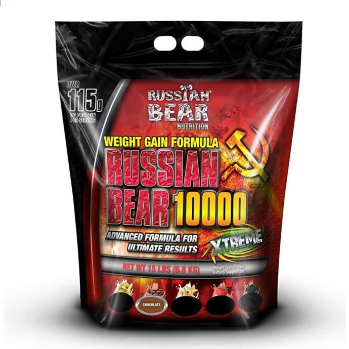 RUSSIAN BEAR10000 GAINER 15LBS CHOCOLATE FLAVOUR