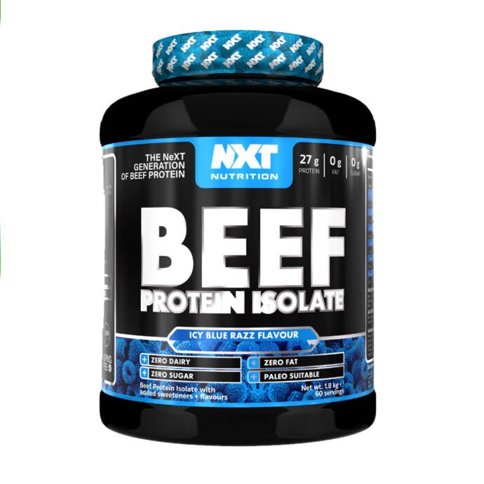 NXT NUTRITION BEEF PROTEIN ISOLATE 1.8KG BLUE RASPBERRY AND CHERRY FLAVOR